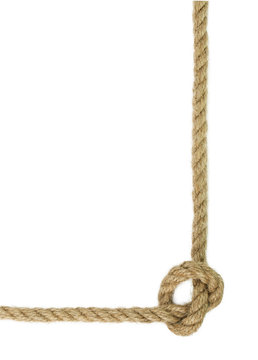 Rope Node Isolated On The White Background