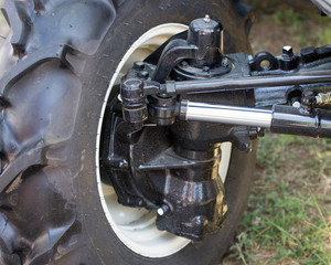 Naklejka premium Tractor wheel