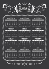2016 Calendar template