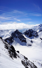 Obraz premium scena gór śniegu Valley Titlis