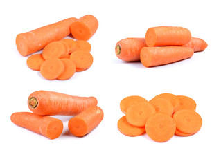 carrot on white background