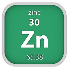 Zinc material sign