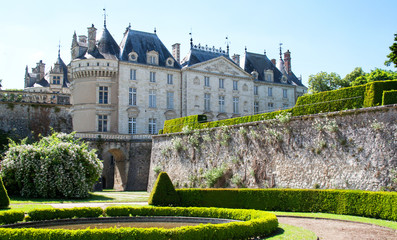Chateau  du Lude et ses jardins , Le Lude, Sarthe - obrazy, fototapety, plakaty