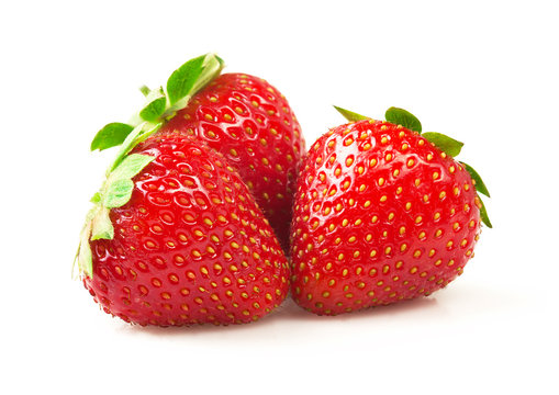 Ripe fresh strawberries.