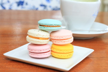 Colorful macaroons