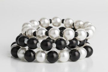  Homemade bead jewelry - Stock Image.