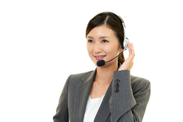 笑顔のオペレーター