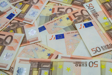 50 Euro bank notes