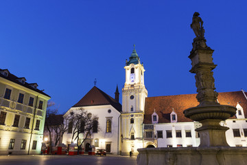 Fototapeta na wymiar Old Town Hall in Bratislava