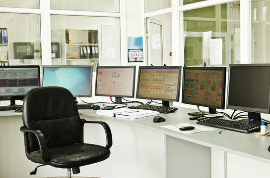 Control center of a small power plant
