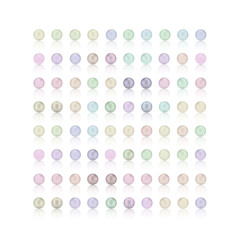 colorful pearls, colorful candy rams square, vector illustration