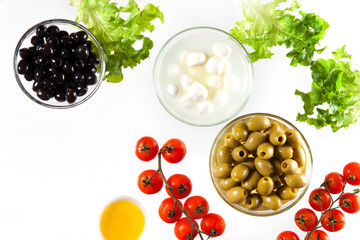 food ingredients for salad