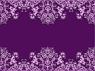 pink decoration on purple background