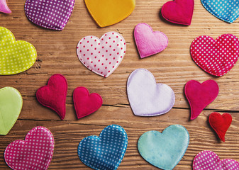 Fathers day composition - studio shot on wooden background