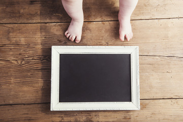Fathers day composition - studio shot on wooden background