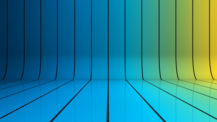 Glossy background with lines that curve upward