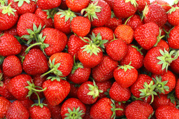 Fresh strawberries background
