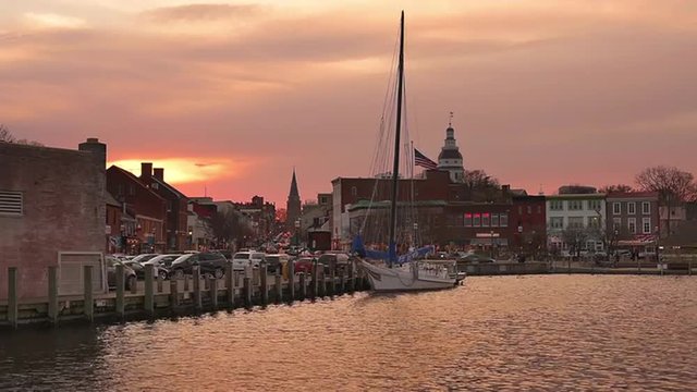 Annapolis, Maryland, USA downtown skyline.