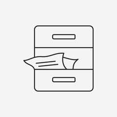 office files line icon