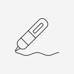 pen line icon
