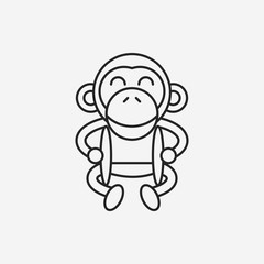 toy monkey icon