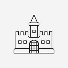 Fototapeta premium toy castle icon