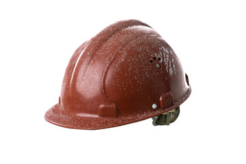 Dirty protective helmet