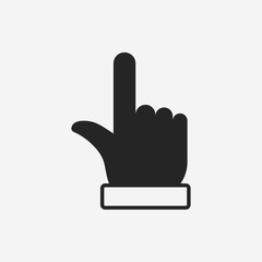 Obraz premium Finger arrow icon