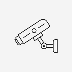 video cam line icon