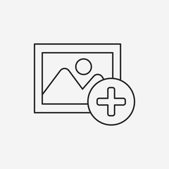 photo media line icon