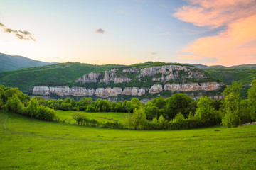 Obraz premium The Rocks of Lakatnik at sunset, Bulgaria