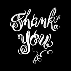 Calligraphic hand drawn watercolor lettering vector poster.