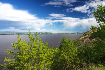 Obraz premium View of the river called the Amur.