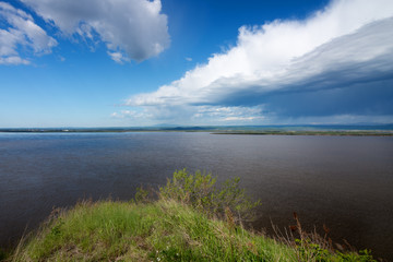 View of the river called the Amur.