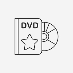 DVD line icon