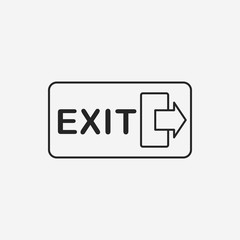 exit line icon
