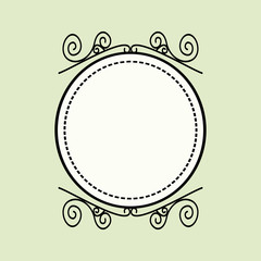 Vintage frame vector