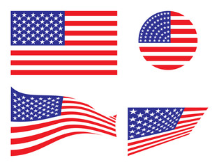 USA vector flag