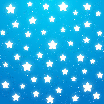 Nights background with shiny stars 