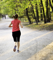 Young female jogger