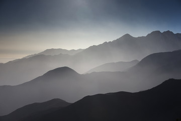 vue sur la montagne au maroc