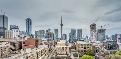 Foto op Canvas Ausblick auf die Downtown von Toronto © Benjamin ['O°] Zweig