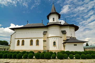 Fototapeta na wymiar The cathedral of St. Paraskeva in Roman, Romania