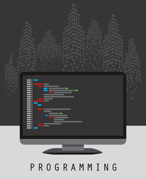 Programming and coding concept website development