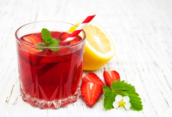 Summer strawberry drink