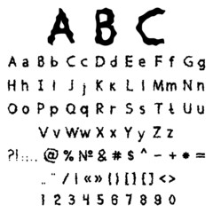 Vector alphabet and numbers