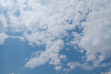 cloudy blue sky