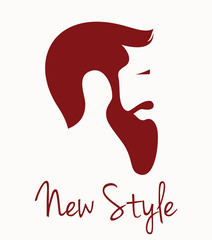 New style hipster men profile