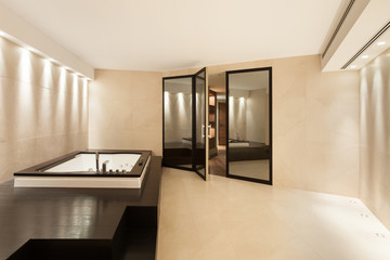 Interiors, bathroom 