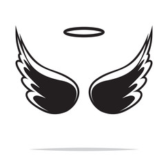 Obraz premium Angel wings vector illustration